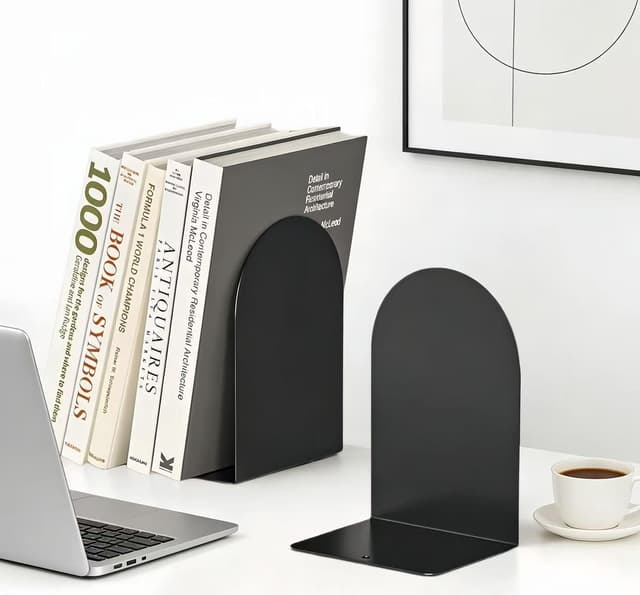 Detalle 2 de Deefongo Buchstütze Metall Set mit 6 Stück