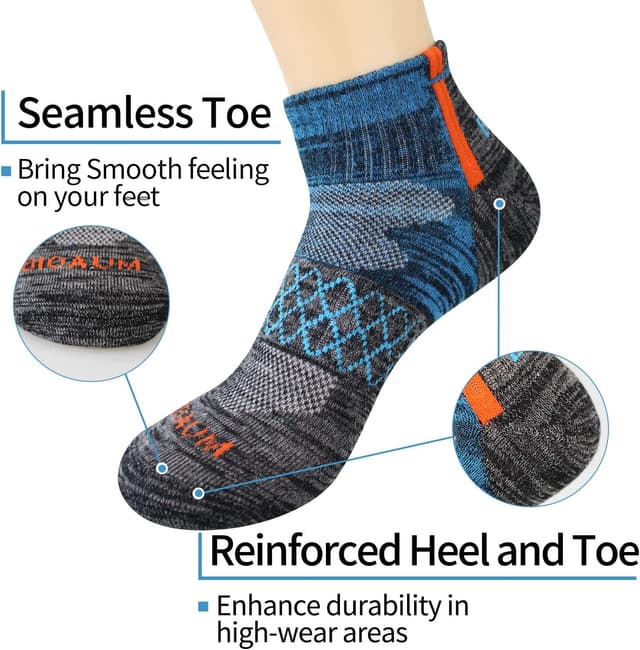 Thumbnail 3 de BIOAUM Men’s Athletic Socks 10-13, 6 Pairs