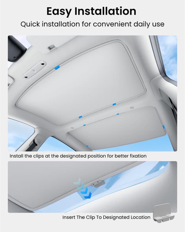 Thumbnail 5 de REEVAA 2025 Upgrade Tesla Model 3 Sunshade Roof for Model 3