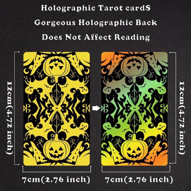 Thumbnail 6 de Smoostart Schwarze Tarotkarten Halloween-Design 🎴