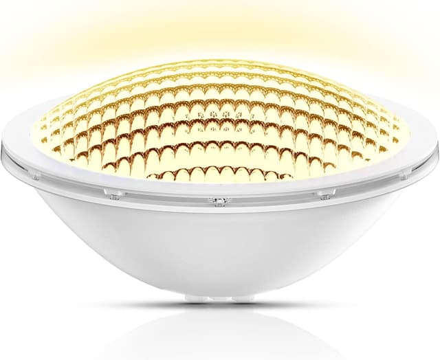Detalle de LyLmLe Lampe piscine PAR56 18W LED étanche IP68, 12V, 3000K blanc chaud