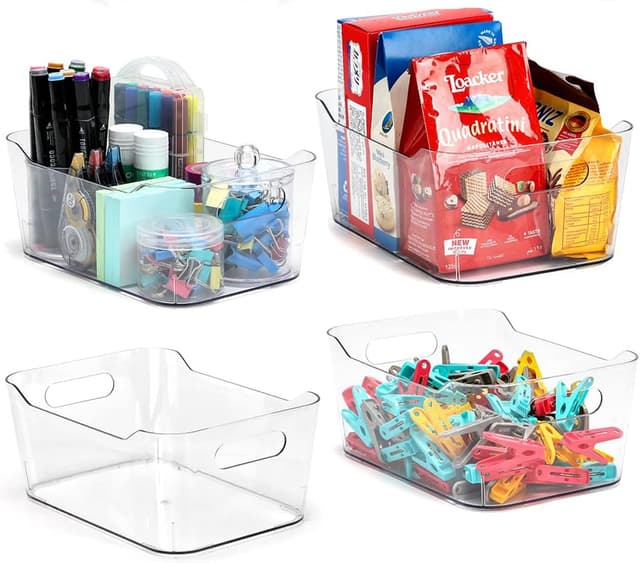 Thumbnail 5 de Grace Store 4PCS Clear Plastic Storage Organisers