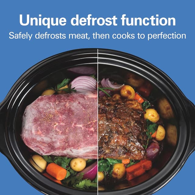 Detalle 2 de Hamilton Beach 33765 6 Quart Set & Forget Programmable Slow Cooker with Defrost Function