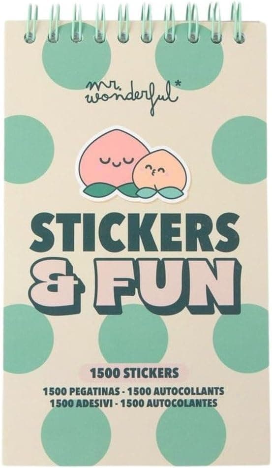 Imagen de Mr. Wonderful Bloc de pegatinas transparentes 1500 en OfertitasTOP