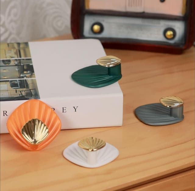 Thumbnail 4 de RICOO Crochet adhésif coquillage Lot de 4 6x6 cm