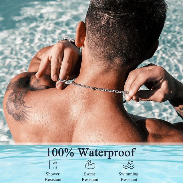 Detalle 1 de MOROTOLE Sterling Silber Figaro Kette 5 mm