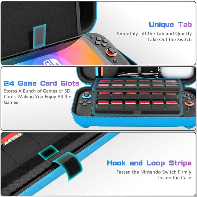 Thumbnail 5 de daydayup Switch Carrying Case with 24 Slots