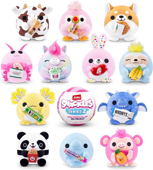 Thumbnail 1 de Snackles Serie 2 di ZURU Peluche 13 cm