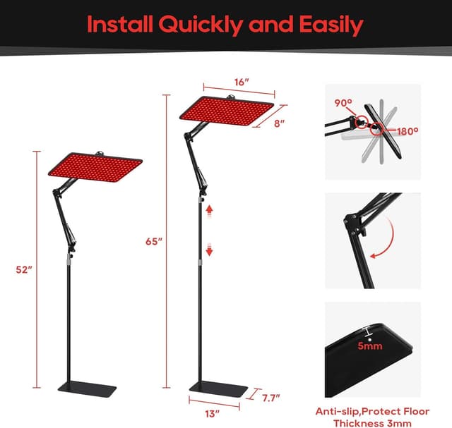 Thumbnail 6 de Morfone Advanced Red Light Therapy Lamp 200 LEDs