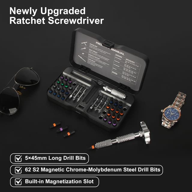 Thumbnail 6 de Nuangoo Tournevis à cliquet 40 en 1