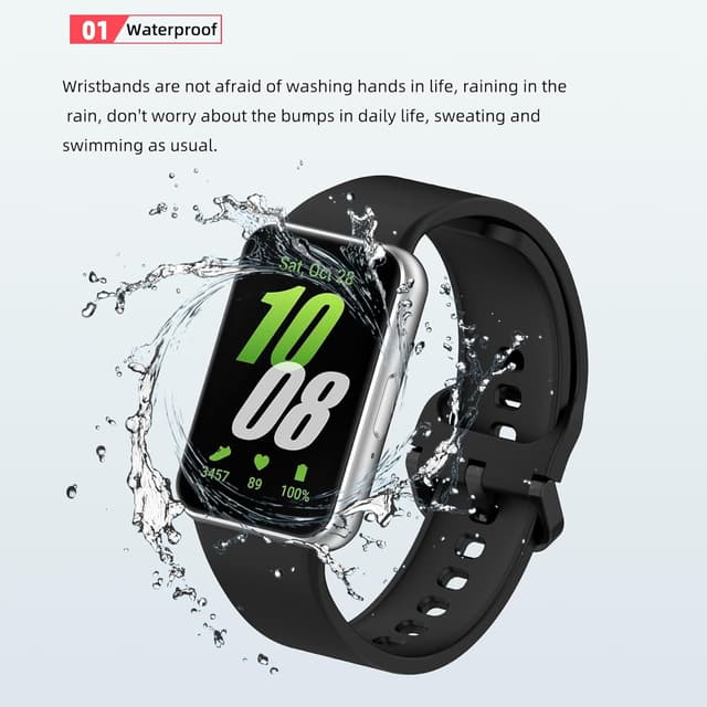 Detalle 2 de Xisair 10-Pack silicone sport straps for Samsung Galaxy Fit3 (SM-R390)