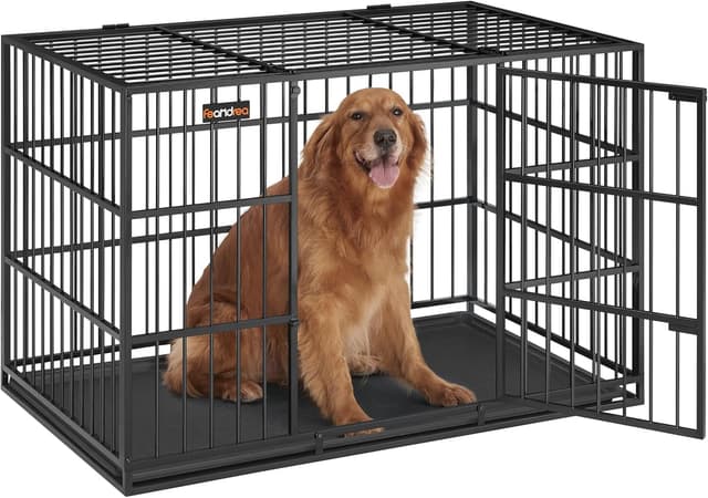 Imagen de Feandrea Cage pour Chien 122 x 75 x 80 cm en OfertitasTOP