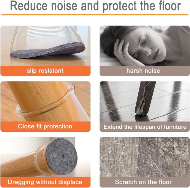 Thumbnail 1 de GICUNK 32Pcs Chair Leg Protectors 13–22.9mm