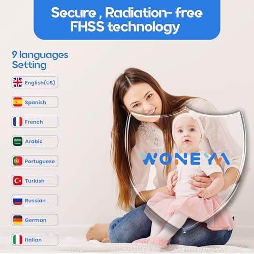 Thumbnail 8 de WONEYA Smart Baby Monitor 5" screen 👶🏻