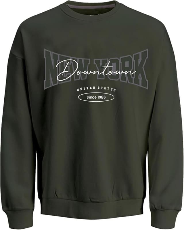 Detalle de JJ REBEL maglia da tuta uomo JJrebnewyork: felpa con girocollo