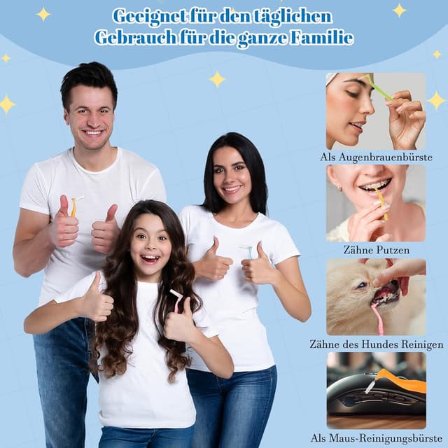 Thumbnail 6 de Interdentalbürsten 50 Stück 5 Größen 🦷