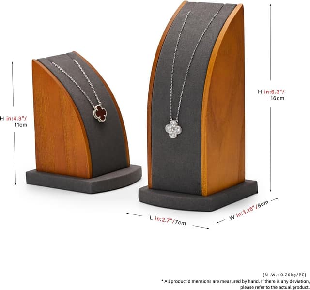 Thumbnail 1 de Papten Joyero de Madera con Cadenas 👜 2 Piezas Organizador de Joyas