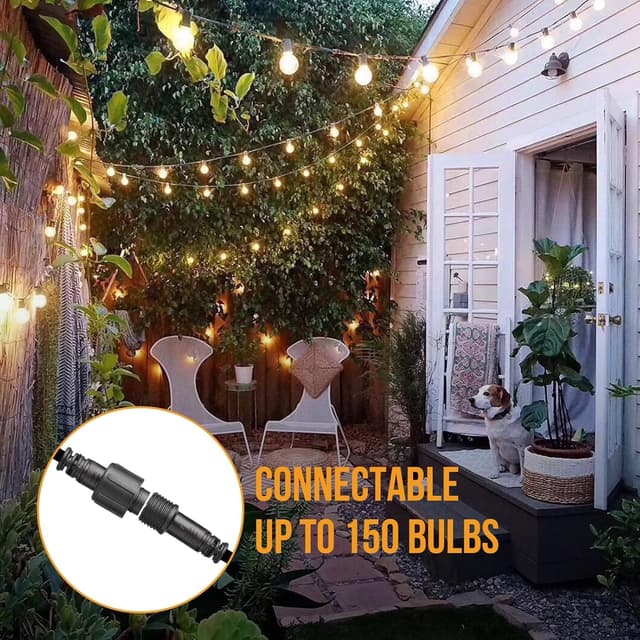 Thumbnail 6 de FANSANMY Catena luminosa da esterno 15 m, 25+1 lampadine 🌟
