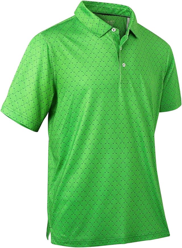 Detalle 2 de Men’s Quick-Dry Golf Polo Shirts with 4-Way Stretch, Moisture-Wicking Performance Fabric