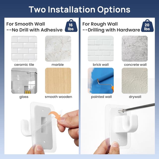 Thumbnail 3 de ENJOYBASICS No Drill Curtain Rods