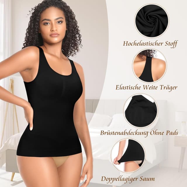 Detalle 1 de YARRCO Shape Unterhemd Damen Formendes Tank Top