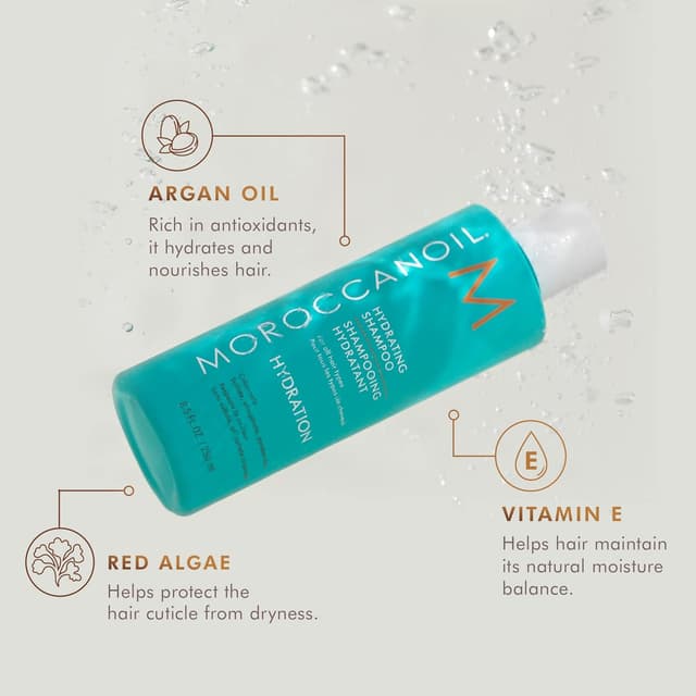 Detalle de Moroccanoil Shampoo Idarante: pulizia delicata e idratazione per capelli più morbidi
