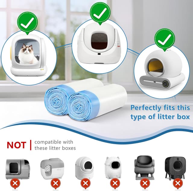 Thumbnail 1 de Kitcanis Cat Litter Tray Liners 40PCS