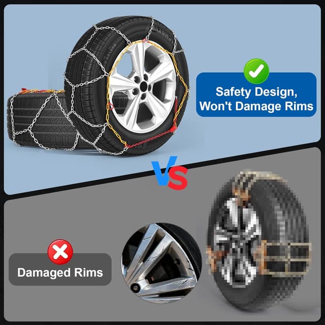 Detalle de Universal Adjustable Snow Chains for Car Tires