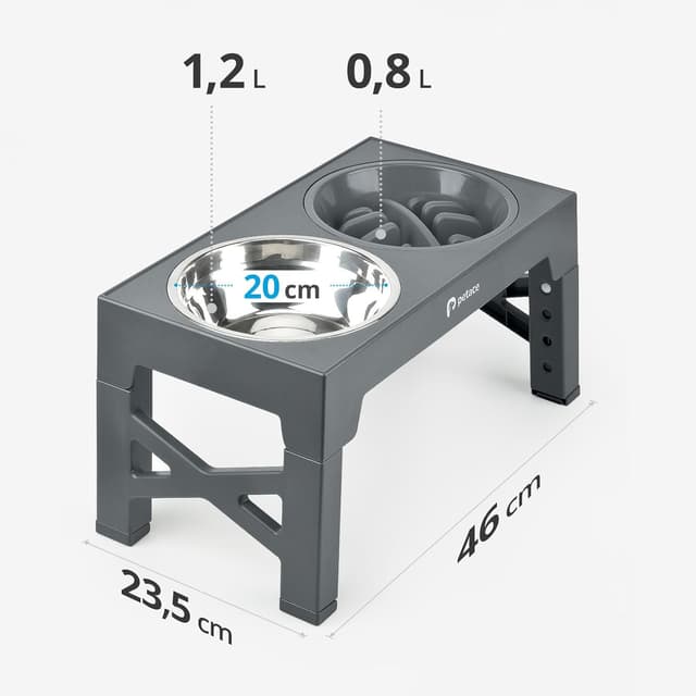 Thumbnail 5 de Petace Comedero Perro Elevado 2x1200ml 1x800ml 🐾