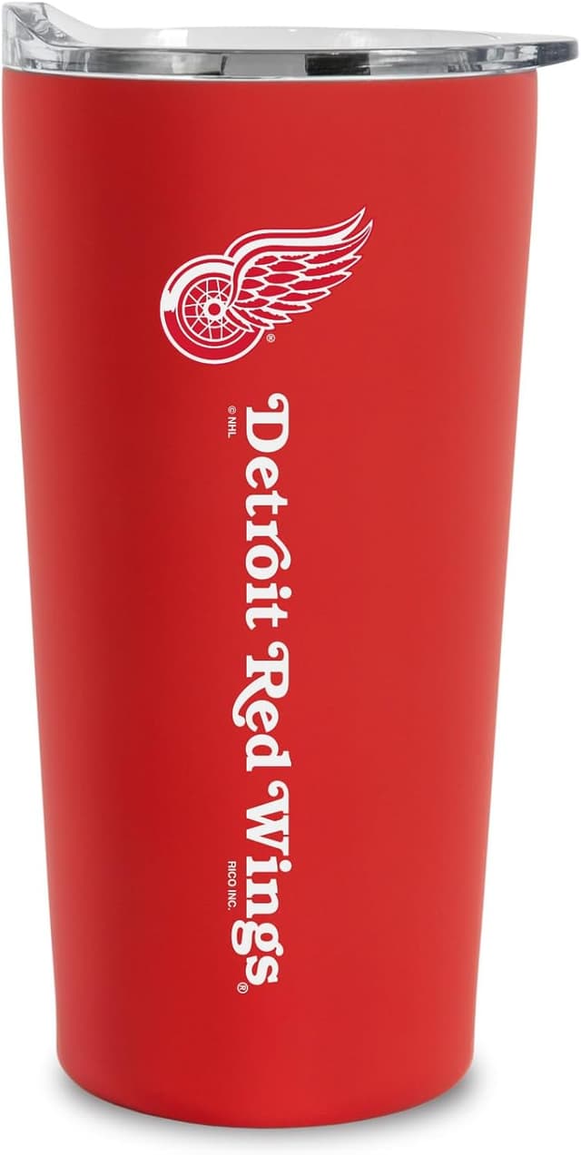 Detalle de Rico Industries NHL Hocke Soft Touch Easy Grip Tumbler (18oz) — wide-mouth stainless tumbler