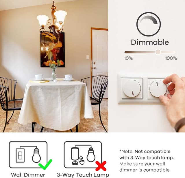 Thumbnail 4 de Linkind Bombillas LED regulables Golf P45 E27 (paquete 6)