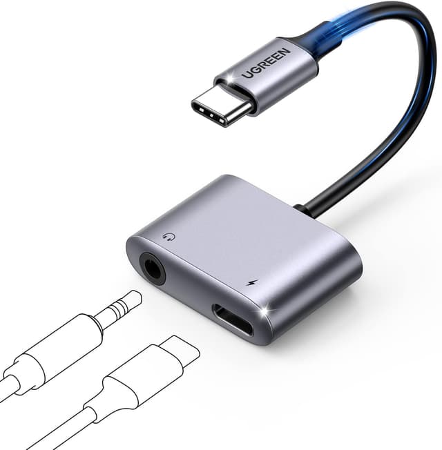 Detalle de UGREEN adaptateur USB C jack 3,5 mm 60W