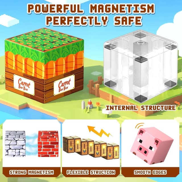 Thumbnail 6 de Pourbibi Magnetische Bausteine 108 Teile 🧩