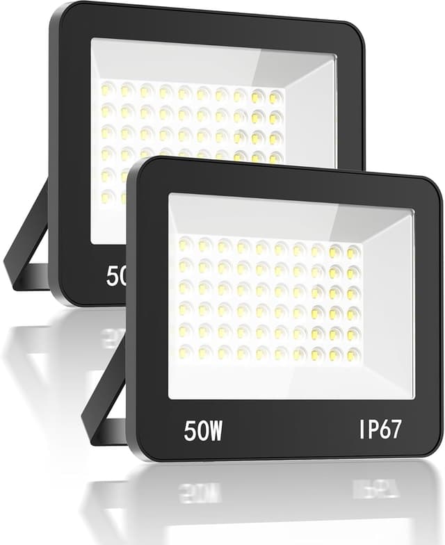Detalle de HAPYLUMI Projecteur LED extérieur 50 W (2 x) 5000 lm, 6500 K, IP67