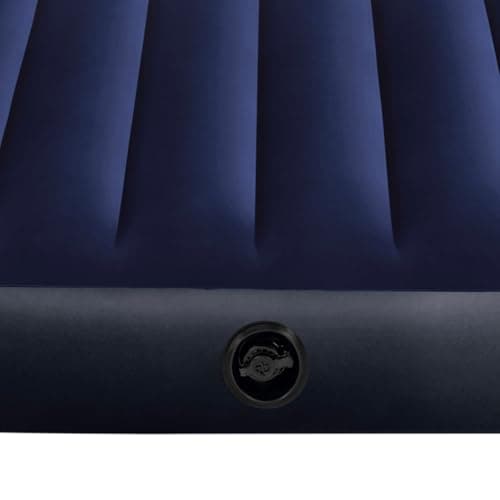 Detalle de Intex Classic Downy Dura-Beam (99x191x25 cm): colchón hinchable individual para camping e interior