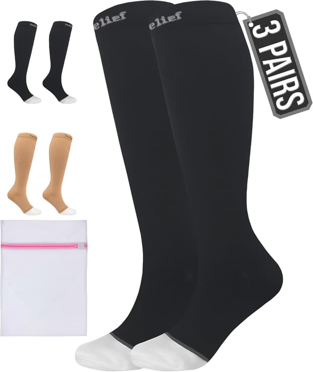Imagen de 360 RELIEF Compression Socks 20–30 mmHg for Travel en OfertitasTOP