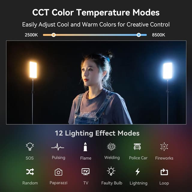 Thumbnail 5 de SMALLRIG RM120 RGB video light 5000 mAh 🔦