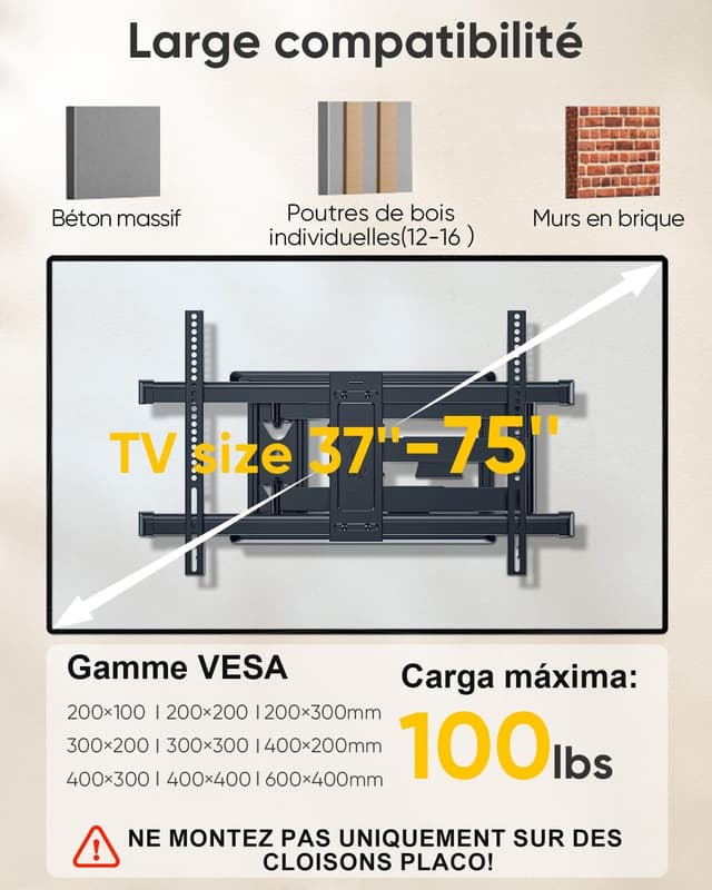 Thumbnail 1 de Support mural FORGING MOUNT 765 mm ⚙