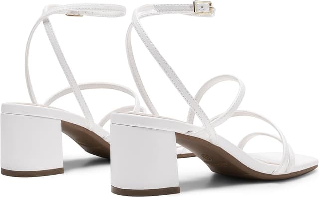 Detalle de DREAM PAIRS Women’s Block Heels 2 inch Strappy Square Toe Dressy Sandals