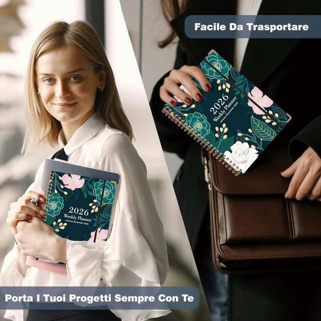 Thumbnail 5 de Gumiho Agenda 2026 Settimanale A5 Verde Scuro