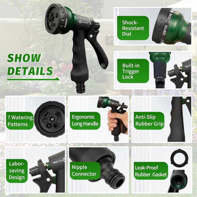 Thumbnail 2 de AUTOMAN Hose Pipe Spray Gun 7 Patterns