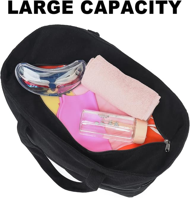 Thumbnail 6 de LEDAOU große Strandtasche mit Reißverschluss, wasserdichtes Nassfach & 45 l – Shopper/Umhängetasche für Pool, Fitness und Reise