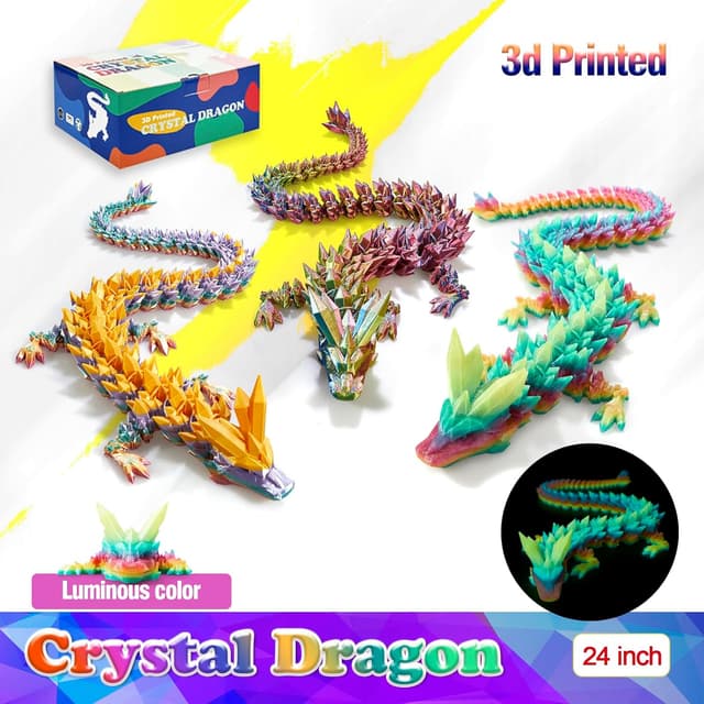 Detalle 2 de HyBaiS 24 inch glow-in-dark 3D dragon