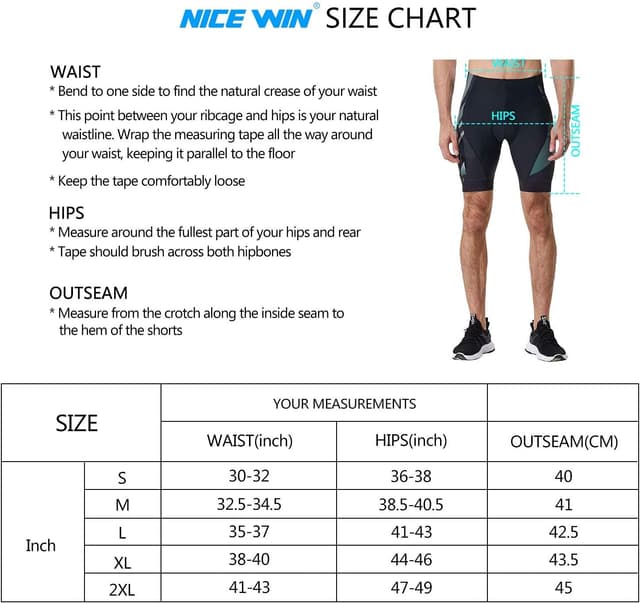 Thumbnail 4 de NICEWIN Men's Cycling Shorts 4D Padded