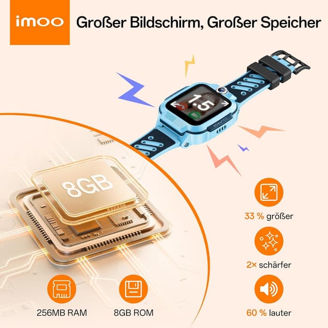 Detalle de imoo Z3 Kinder-Smartwatch mit GPS und 4G