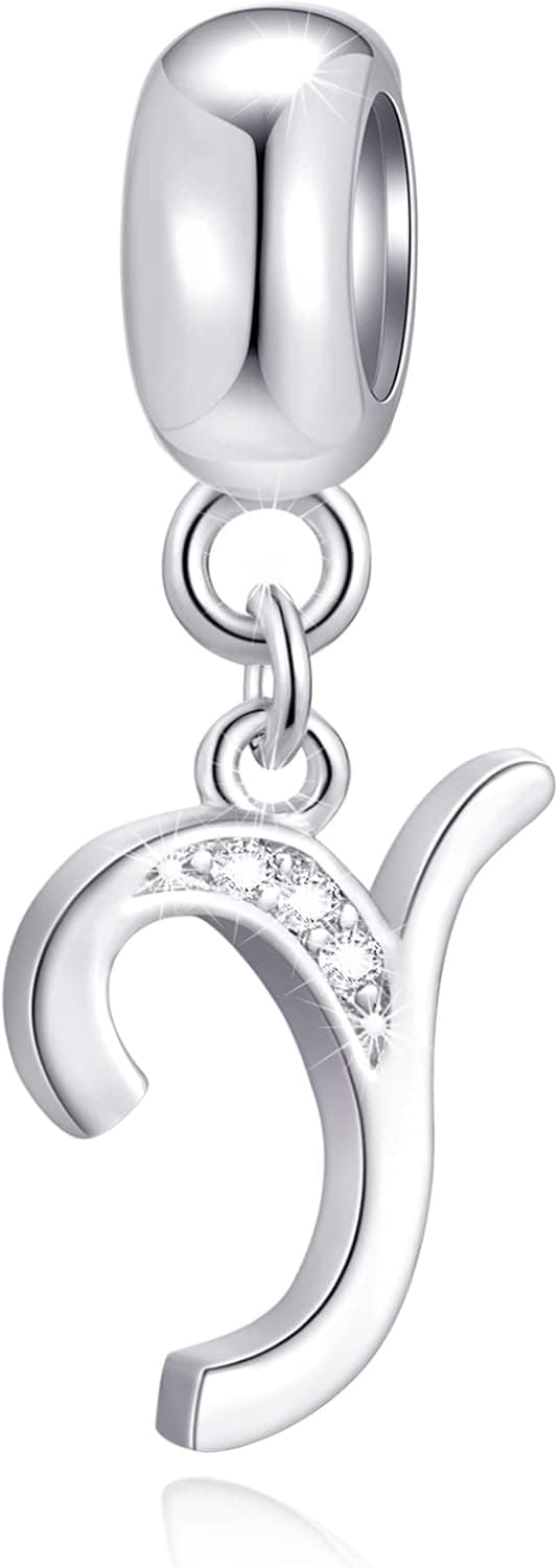 Imagen de GLOWDAS Y Letter Sterling Silver CZ Charm 23mm en OfertitasTOP