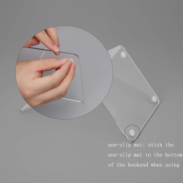 Thumbnail 5 de Kioneer Acrylic Clear Bookends 2 Pairs