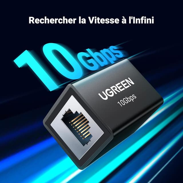 Thumbnail 1 de UGREEN Coupleur RJ45 10Gbps 📞