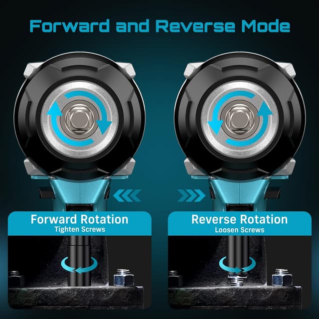 Thumbnail 6 de Seesii WH810 18V Impact Wrench 1180 Ft-lbs