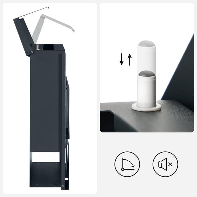 Thumbnail 5 de SONGMICS Wandbriefkasten GMB053G02 Anthrazit